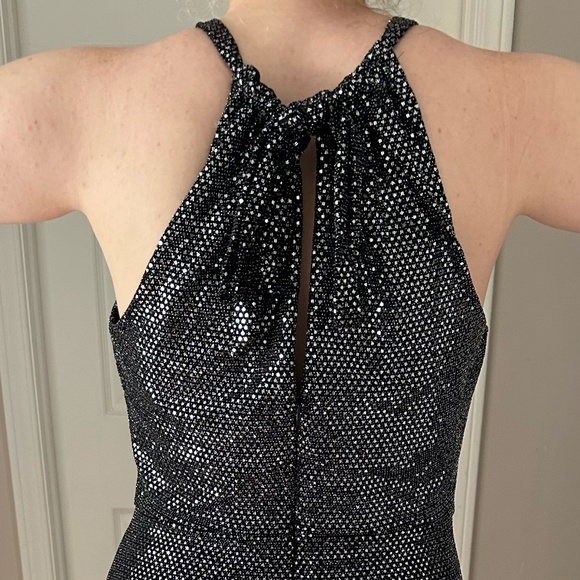 Metallic Knit Evening Gown - Picture 8 of 8